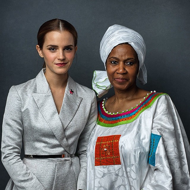 Executive Director of UN Women Phumzile Mlambo-Ngcuka and I! Stand up for gender...