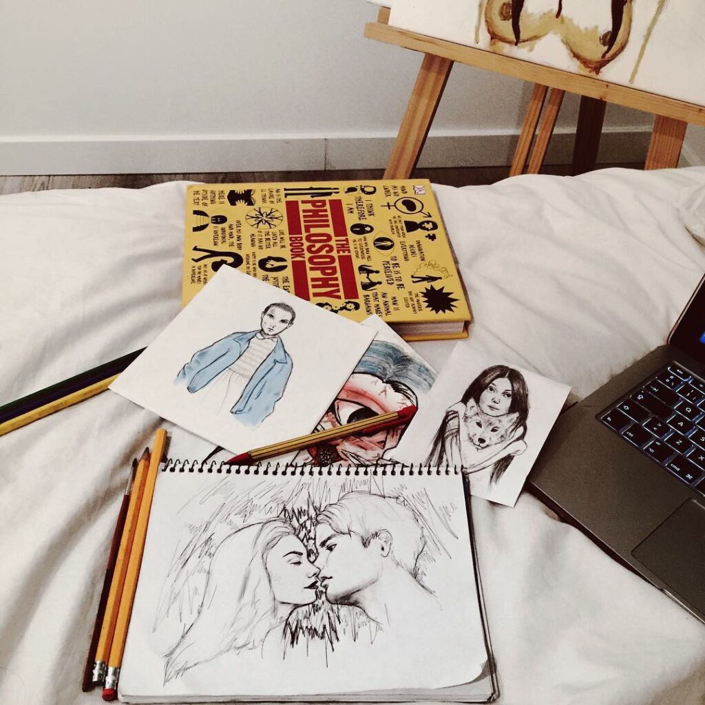 Sick in bed so this is what I'm doing...