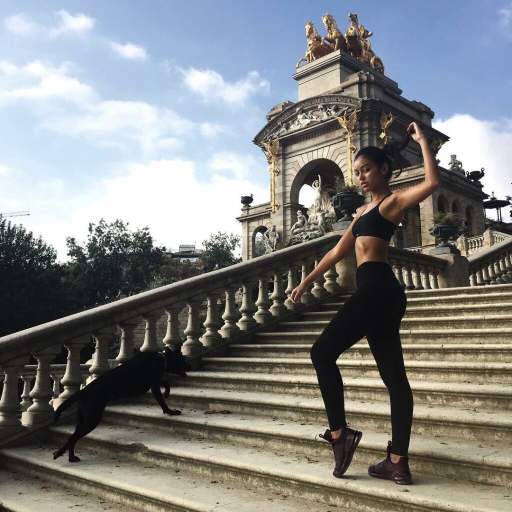 Working out with my new @PUMA FIERCE KRM @FootlockerEU @KylieJenner #ForeverFier...
