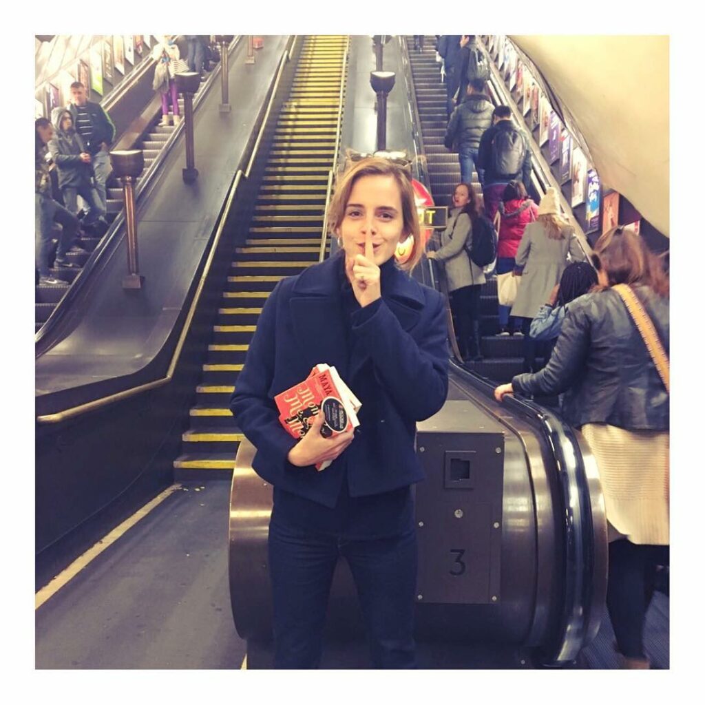 I've been hiding copies of Mom & Me & Mom for @booksontheunderground on the tube...
