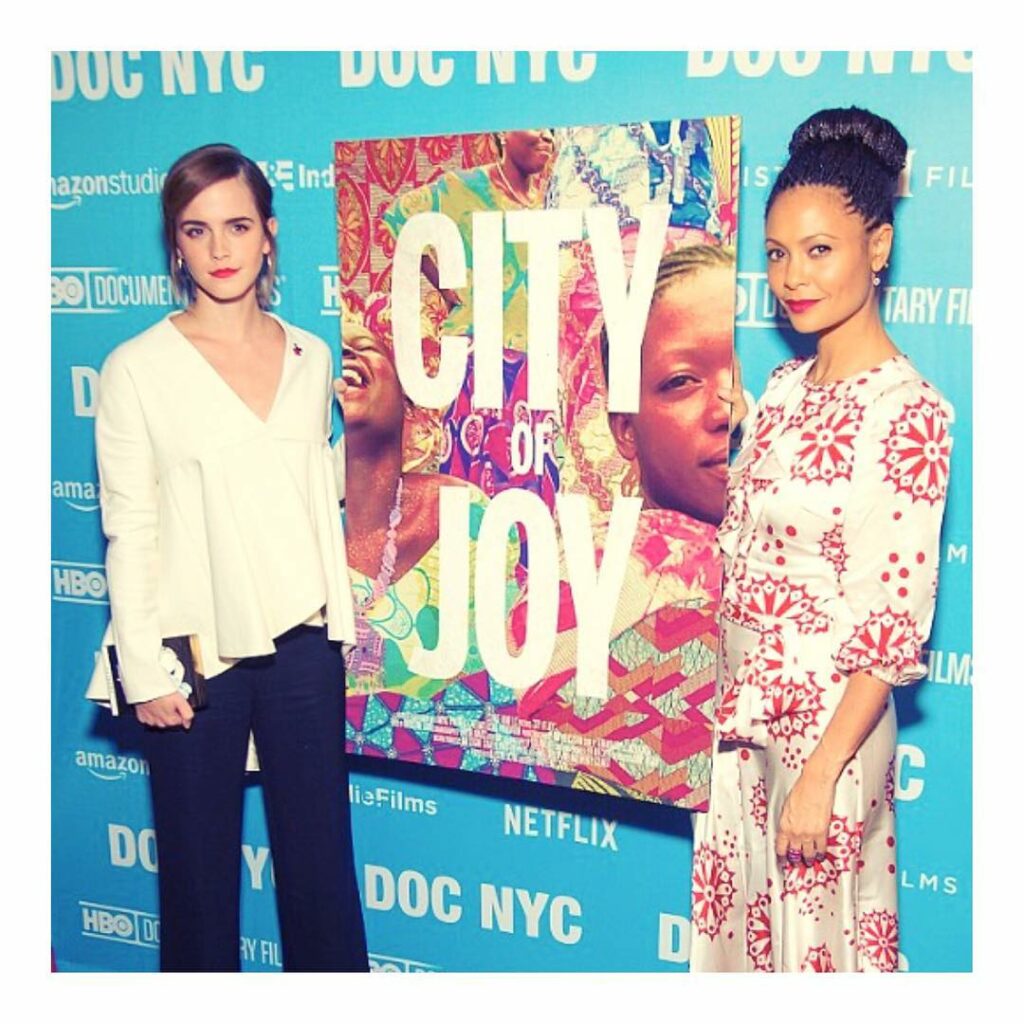 Emma Watson: A privilege to attend last night’s DocNYC Film Festival premiere of CITY OF JOY…. A privilege to attend last night’s DocNYC Film Festival premiere of CITY OF JOY....