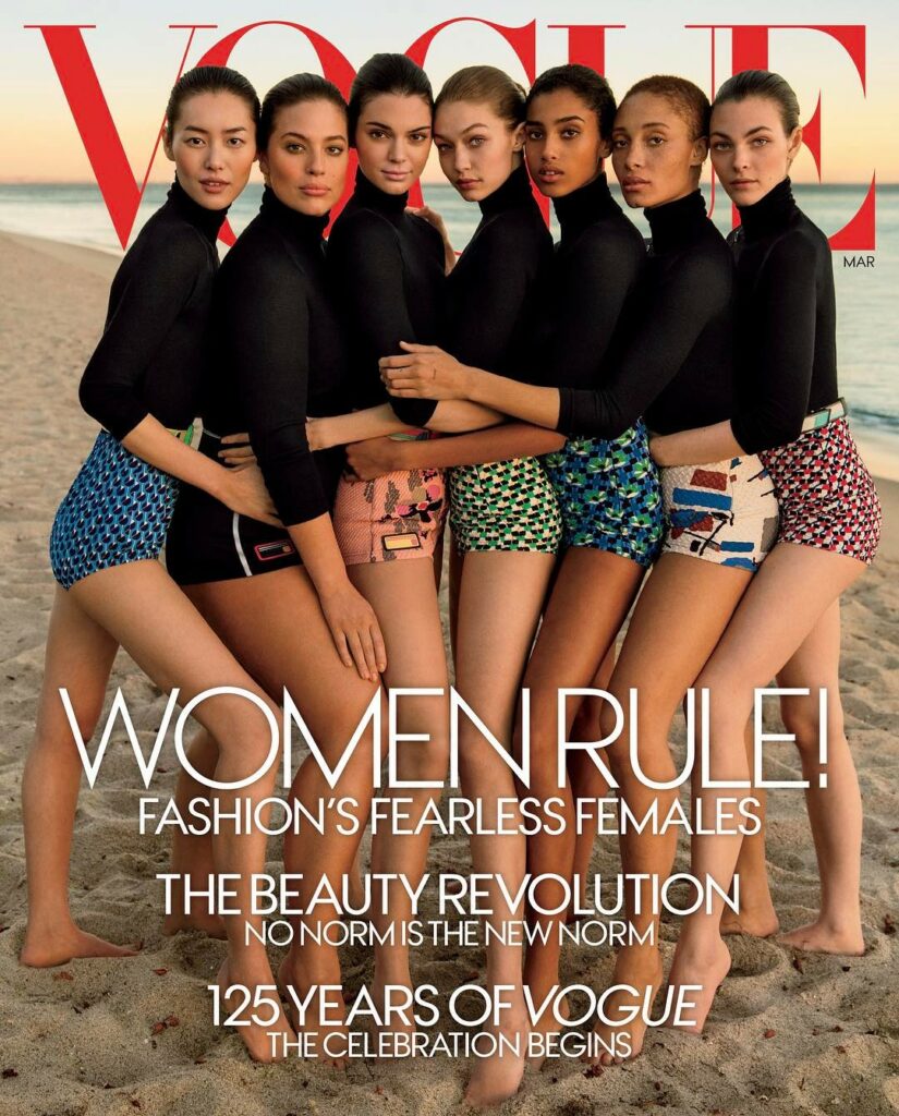 Vogue, March issue, with all these lovely ladies...