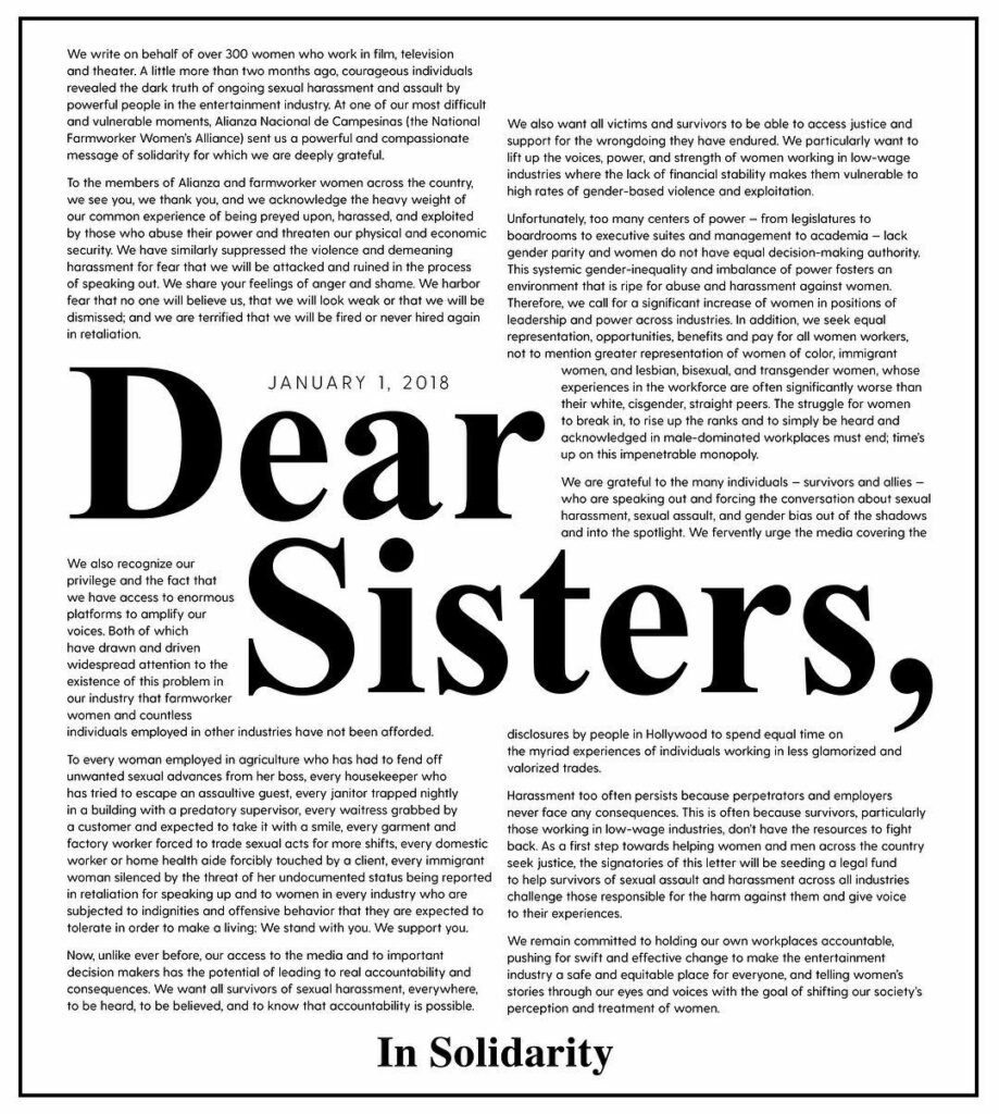 The time is NOW! @TIMESUPNOW Legal Defense Fund provides subsidized legal suppor...