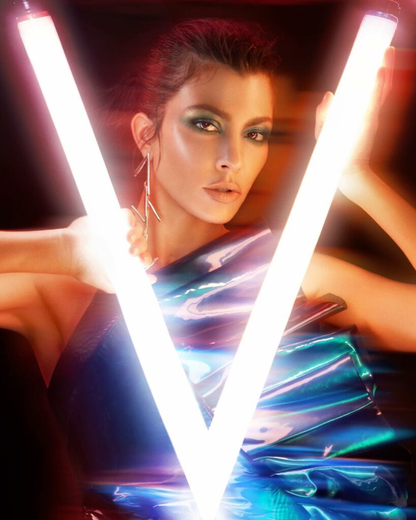 @vmagazine shoot, wearing Matcha eyeshadow and French Kiss velvet lipstick from ...