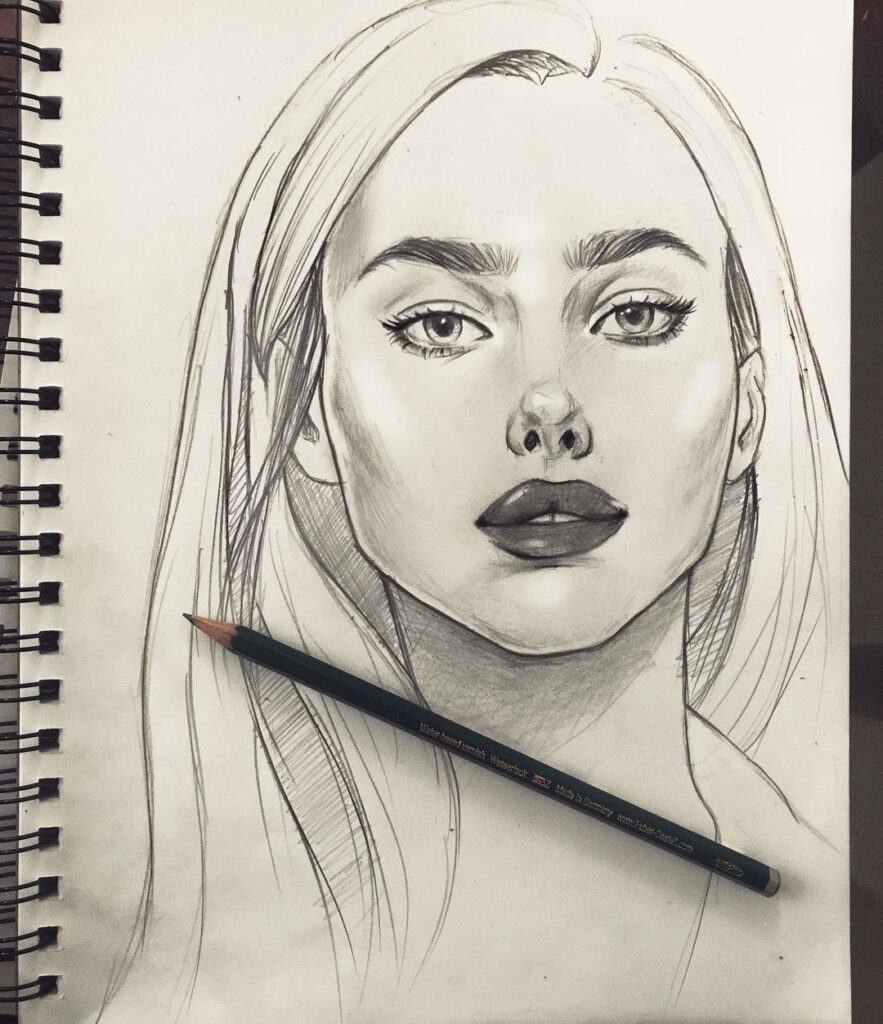 she can draw ...