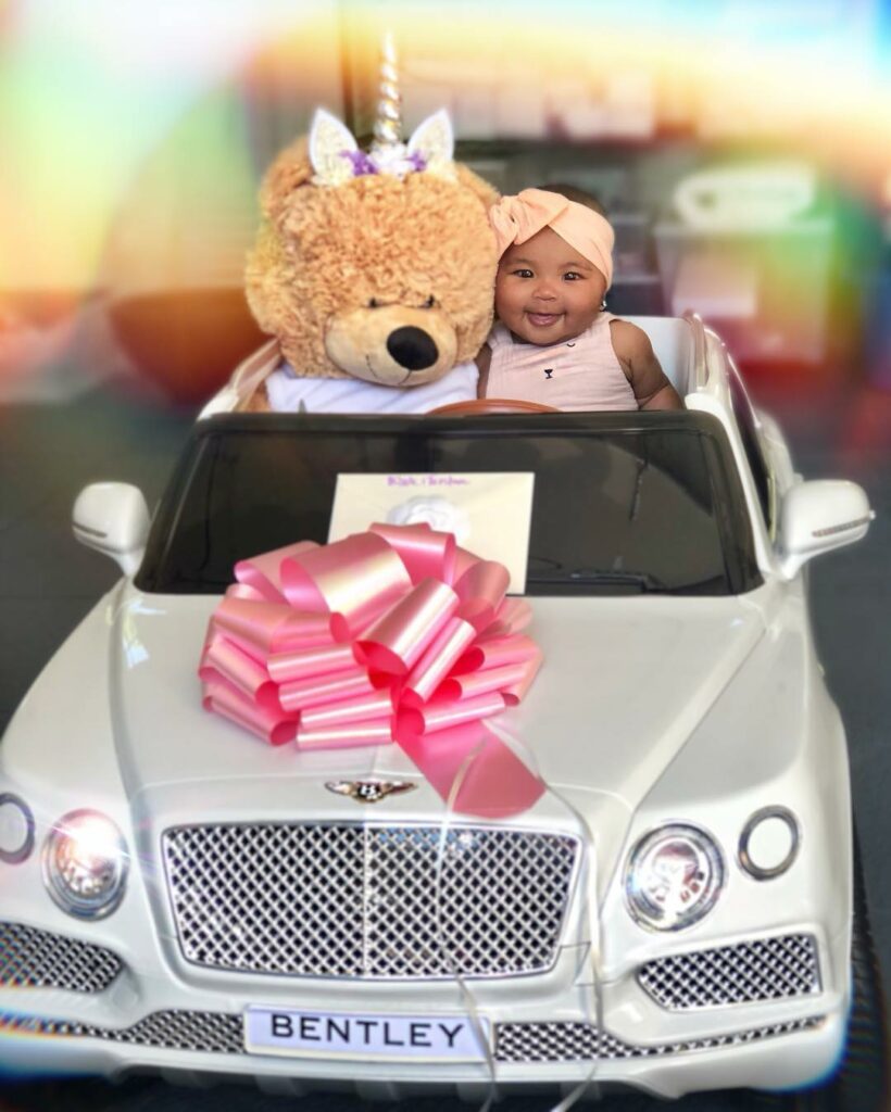 I’m not sure what’s cuter, the cute teddy bear driving the Bentley truck or True...