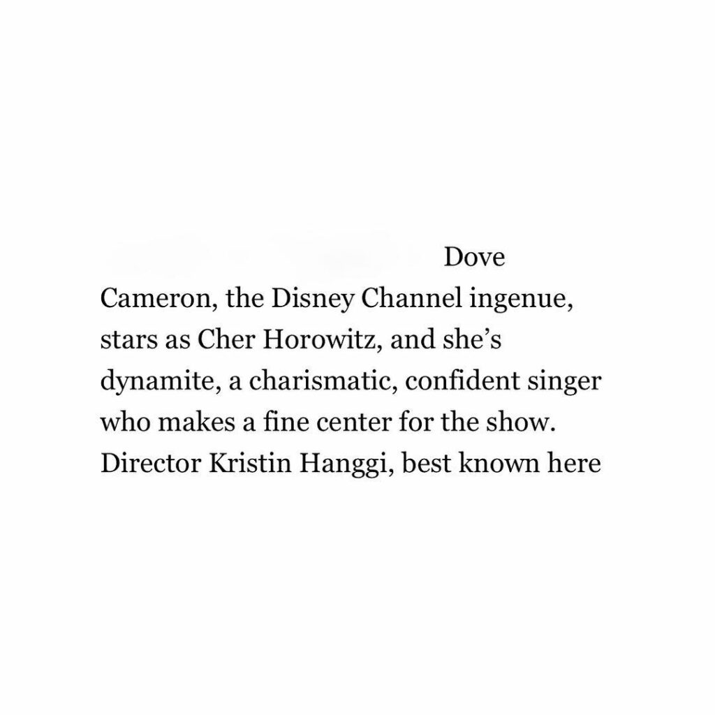 thank u NY theatre review ...
