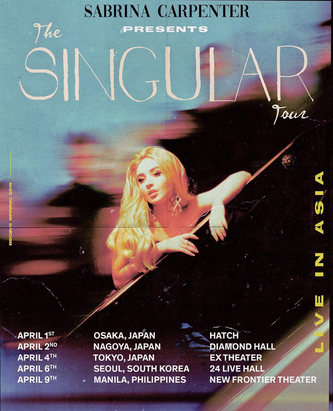 Sabrina Carpenter The Singular Tour is officially coming in 2019. Asia