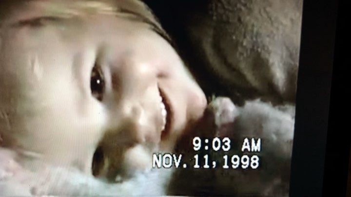 mom broke out the baby videos. creepiest child...