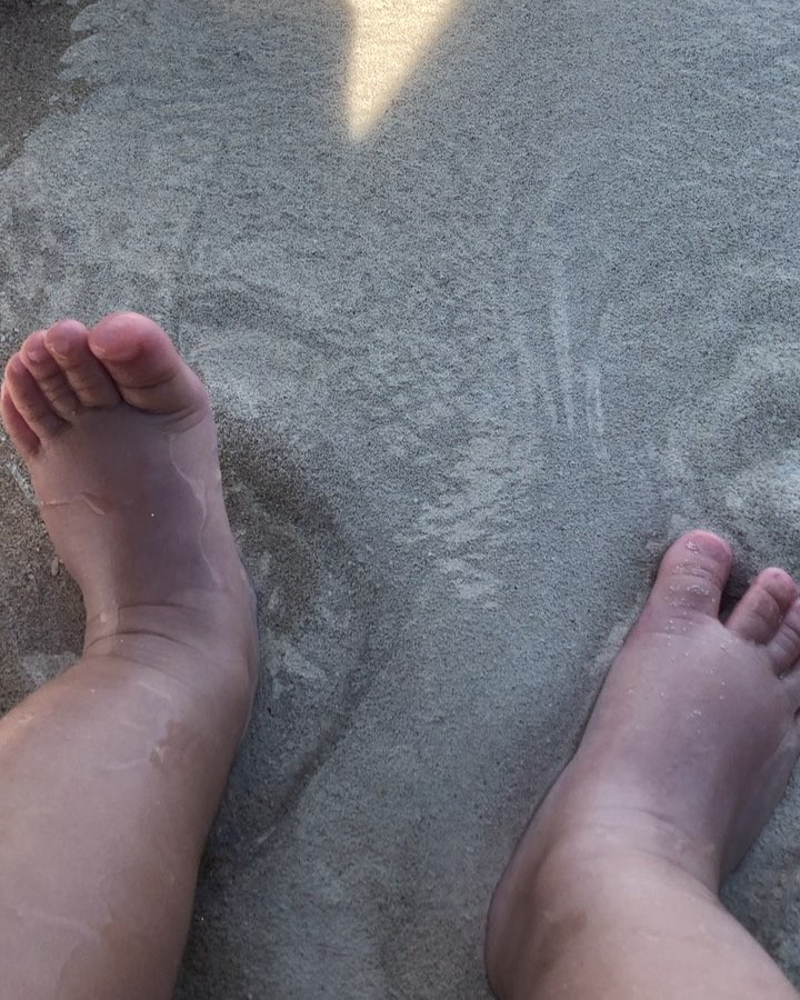 these little feet and this laugh are my WEAKNESS! she loves the water ...