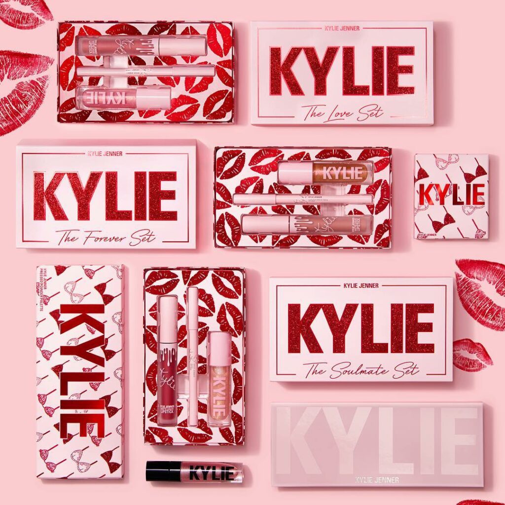 the VALENTINE COLLECTION launches February 1st at 3pm pst only on KylieCosmetics...