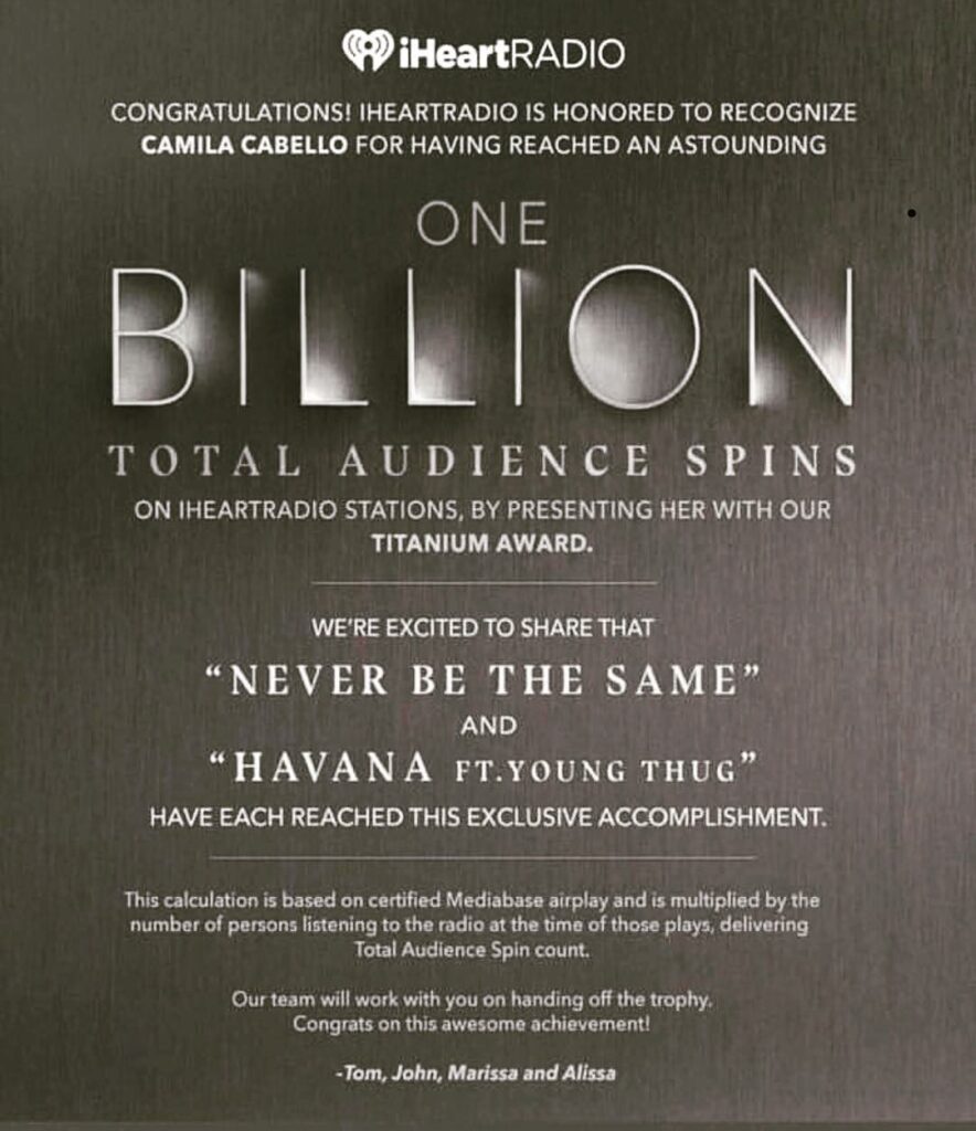 thank you so much @iheartradio for your incredible support of my music, I really...