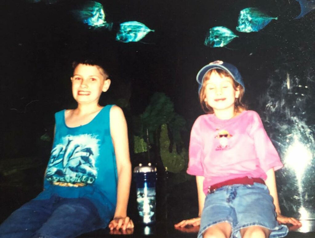 for #nationalsiblingsday here’s a couple pictures of me and my big brother back ...
