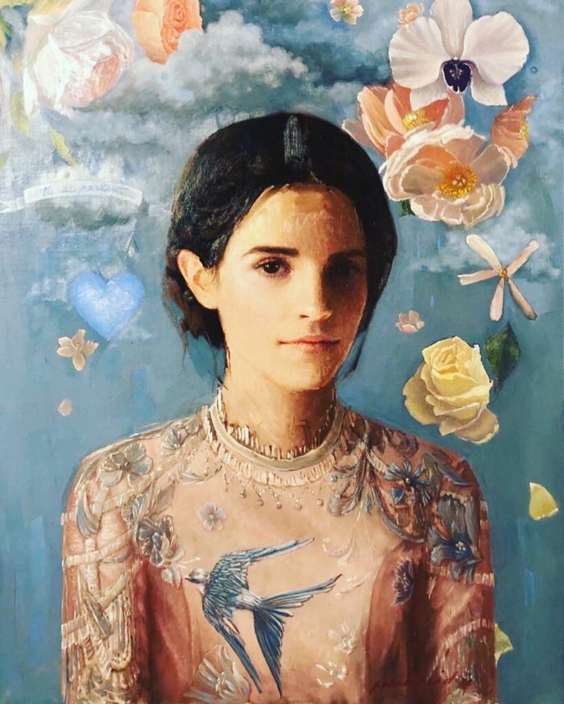 My dear friend @paris.reid painted this for my 29th birthday today  thank you fo...