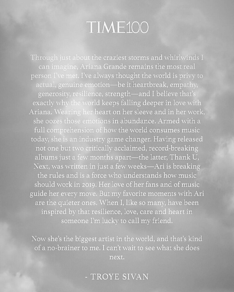 thank u @time  thank u i love u so much @troyesivan...
