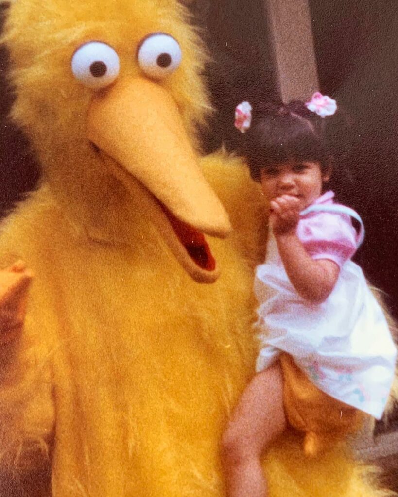 my second birthday  big bird has come a long way...
