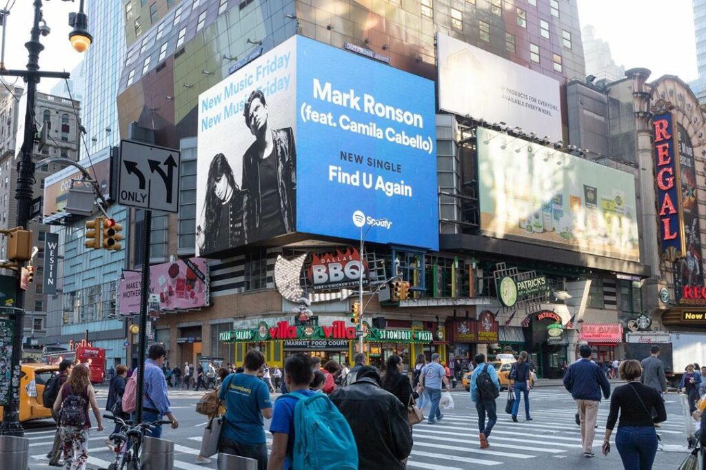 wowwwwww thank you @spotify for this gorgeous billboard in Times Square and for ...