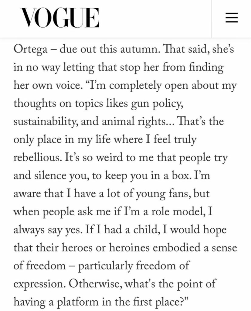 thank you @vogue for the lovely profile ...