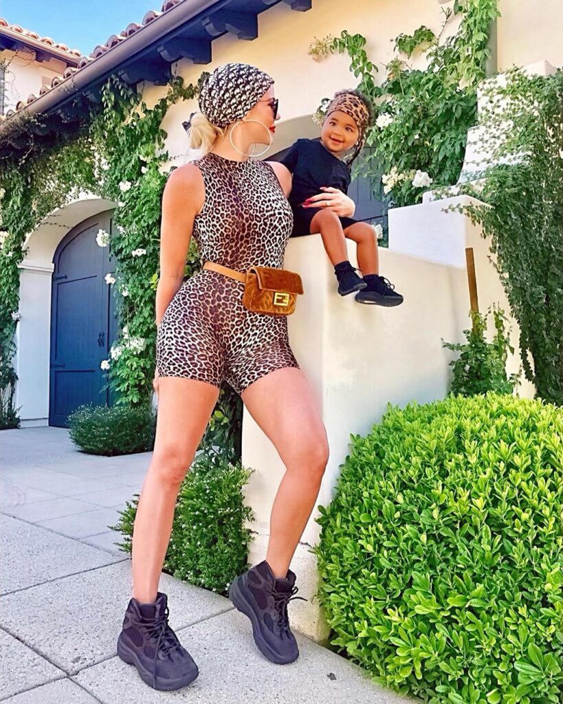 A leopard and her cub ...