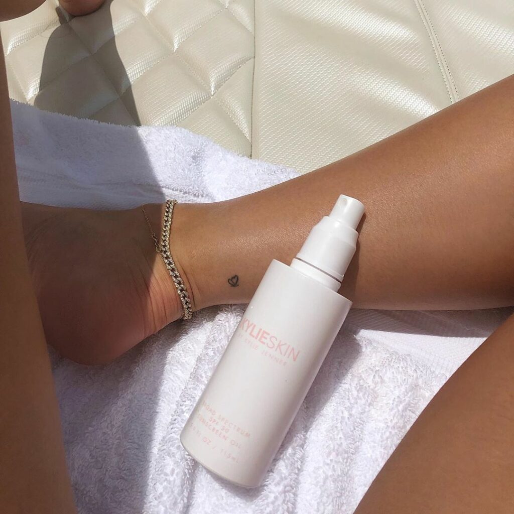 Sun essential  @kylieskin sunscreen oil launches July 22nd #KylieSkinSummerTrip...