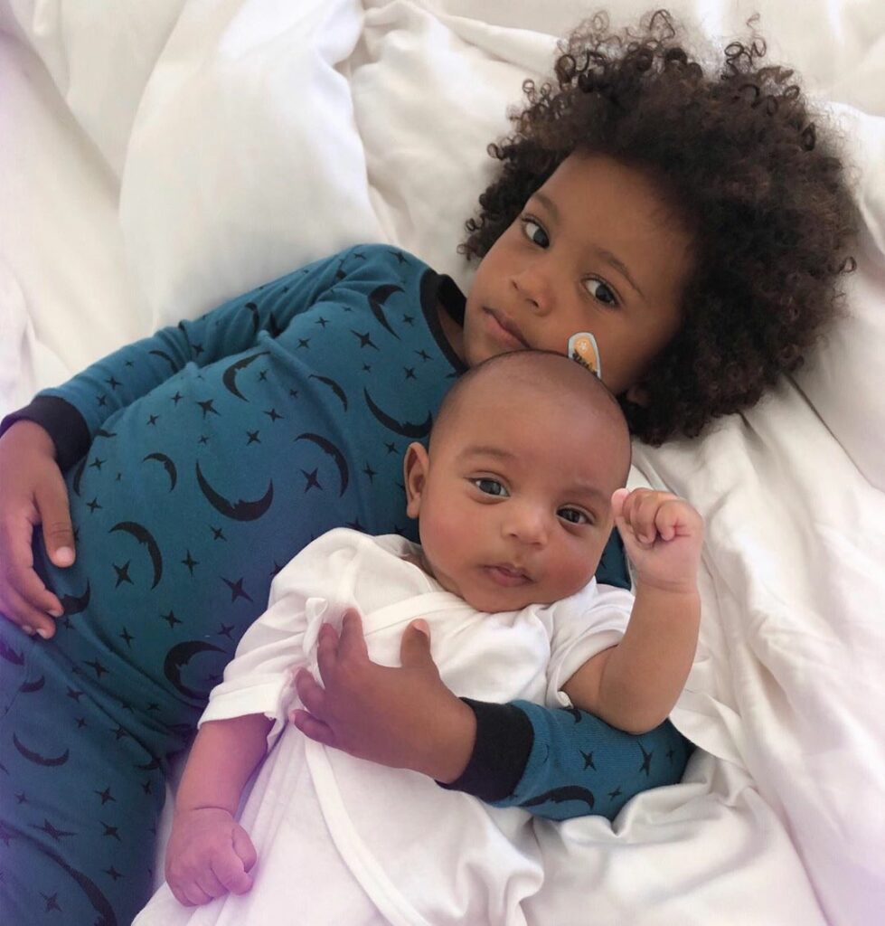 Saint asked me to take a pic of him and his brother this morning...