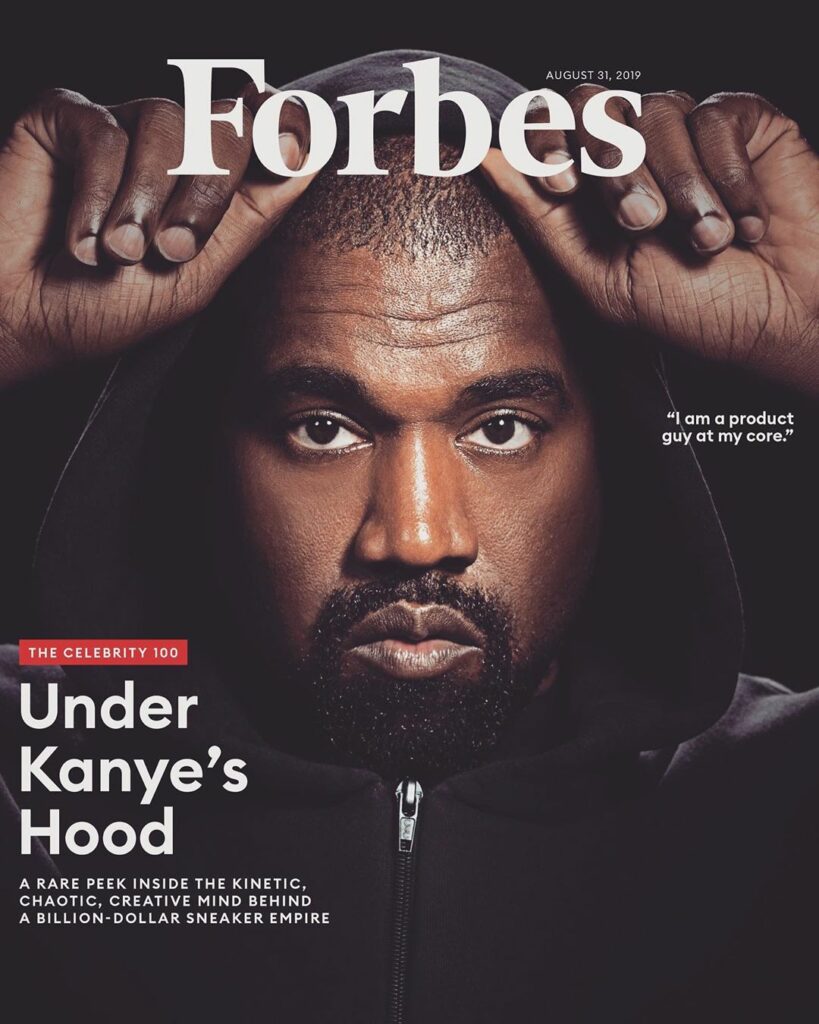 Kanye on the cover of Forbes! So incredibly proud of my husband! I watch everyda...