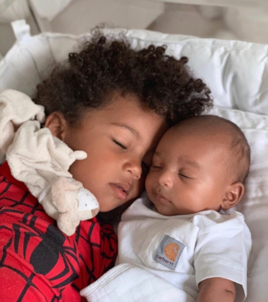 Saint said he’s gonna pretend to sleep with his brother. He always wants a pic t...