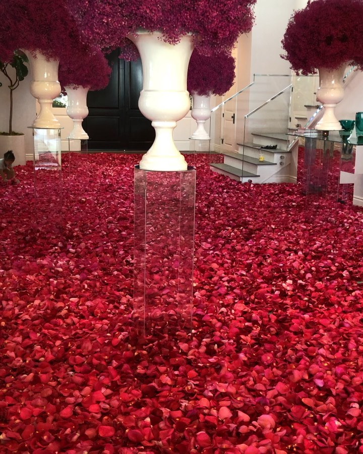My house is covered in ROSES! @travisscott and it’s not even my birthday yet!!!!...