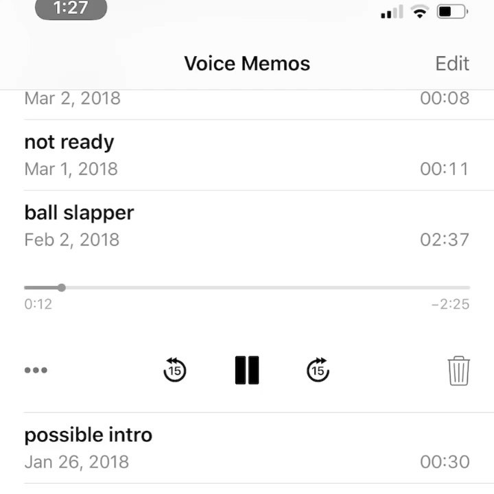 so many memories cool in my voice notes. however.... why did we call this first ...