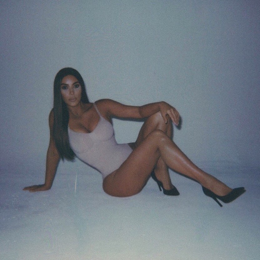 I’m wearing the sculpting body suit SKIMS.COM  Vanessa Beecroft...