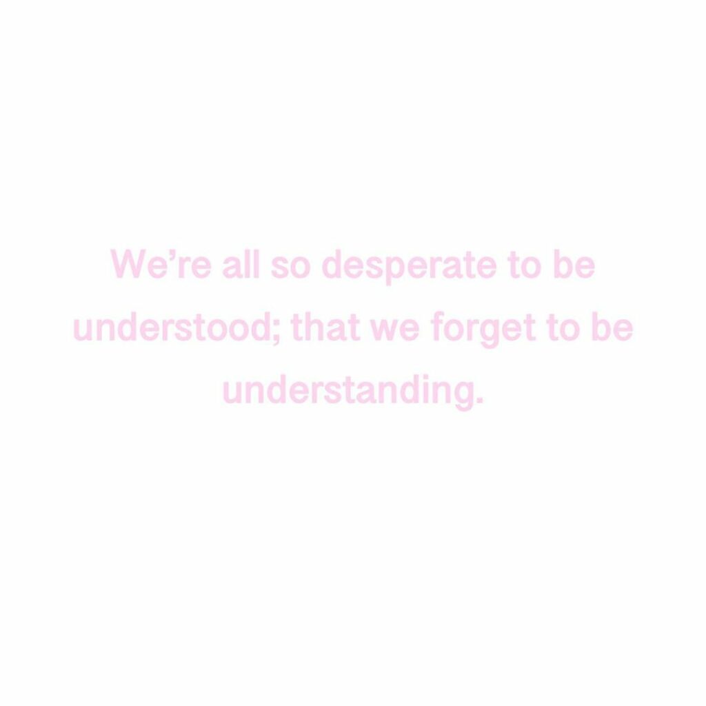 It’s ok to be kind. To take ones time and try to understand why someone is hurti...
