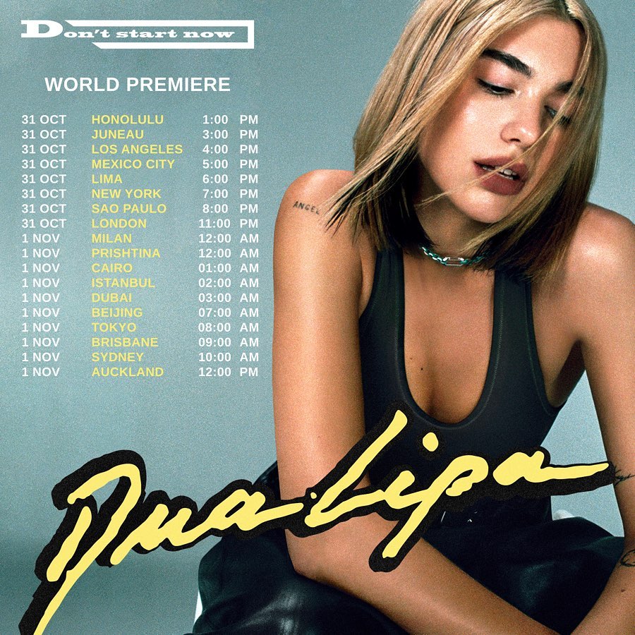 WORLD PREMIERE / CHECK UR TIMES / SET UR ALARMS / SEE U SOON ...