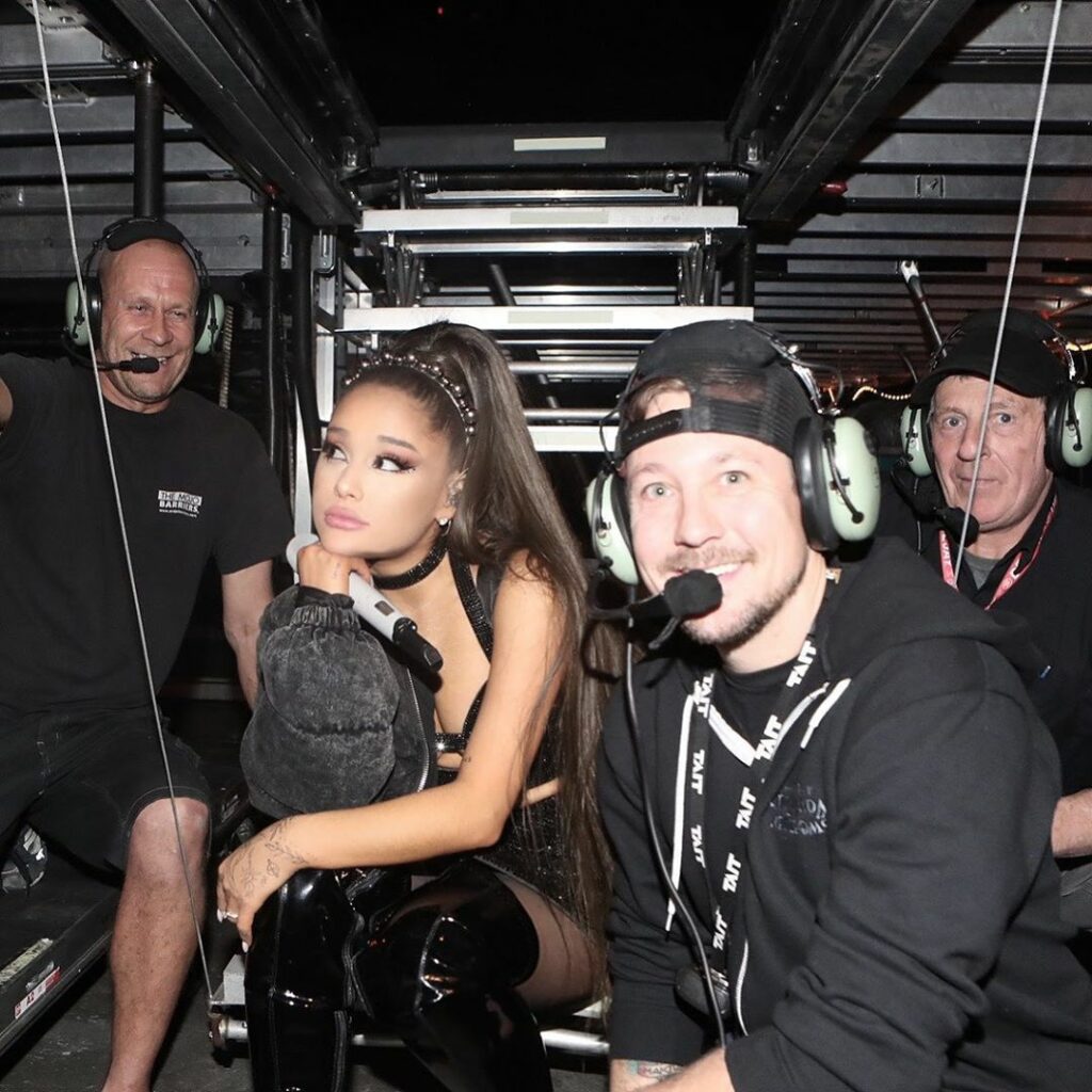 Ariana Grande: thank you to our incredible stage manager / production manager Ski (who literall… thank you to our incredible stage manager / production manager Ski (who literall...