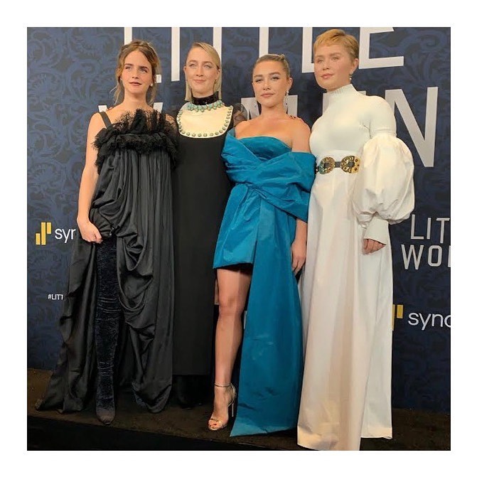 The March sisters are back together @littlewomenmovie. Thank you so much @balenc...
