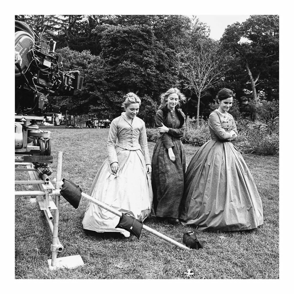 BTS of a sister stroll  @littlewomenmovie...