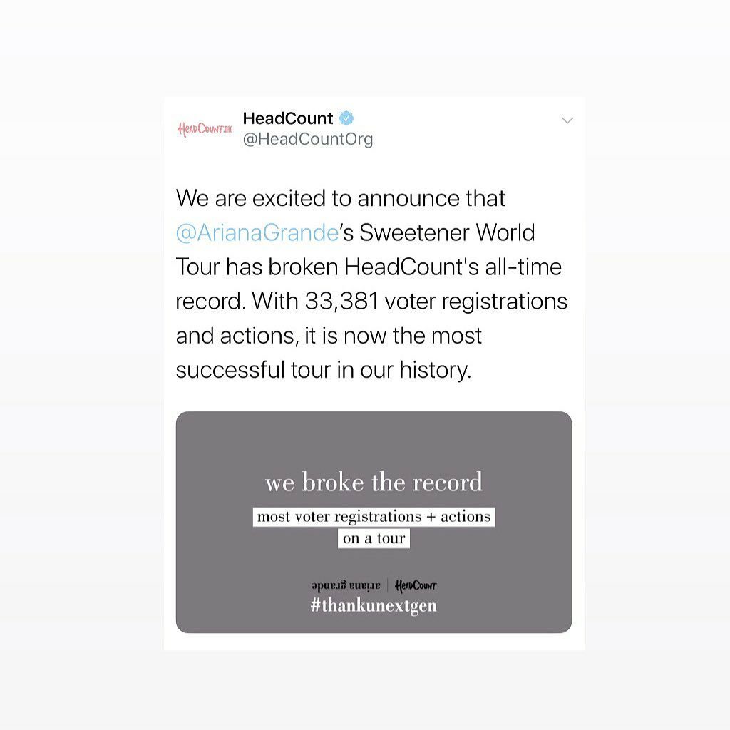 Ariana Grande: i’m so incredibly proud of my fans for engaging in this. thank u so much for inv… i’m so incredibly proud of my fans for engaging in this. thank u so much for inv...