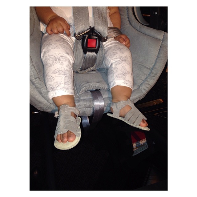 North West rocking @kardashiankids #AirportSwag...