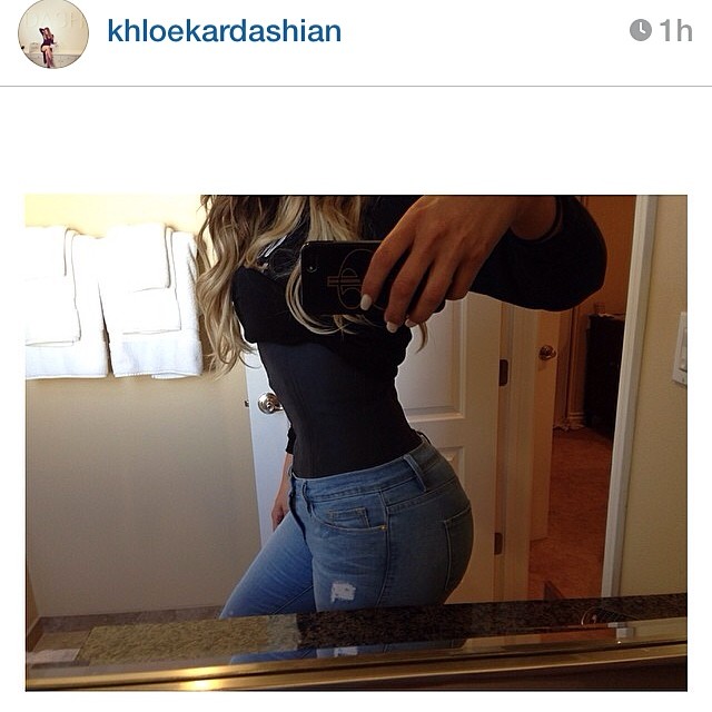 I see you Khlo...