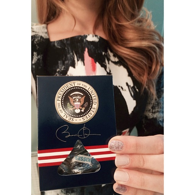 presidential kisses. ...