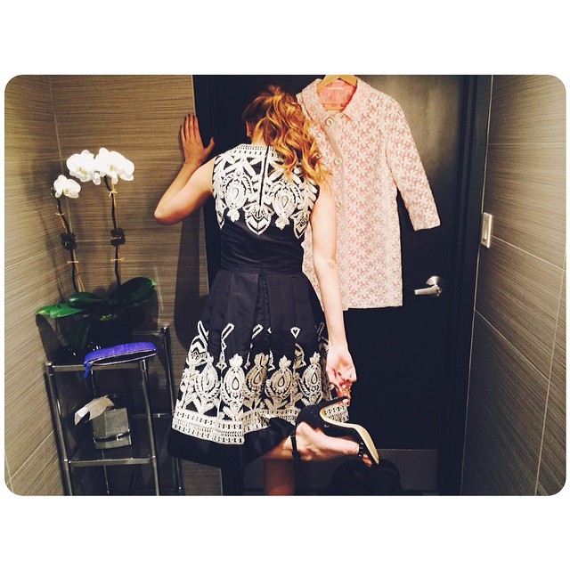 getting ready for the big show!! #NaeemKhan #nyfw #drfd...
