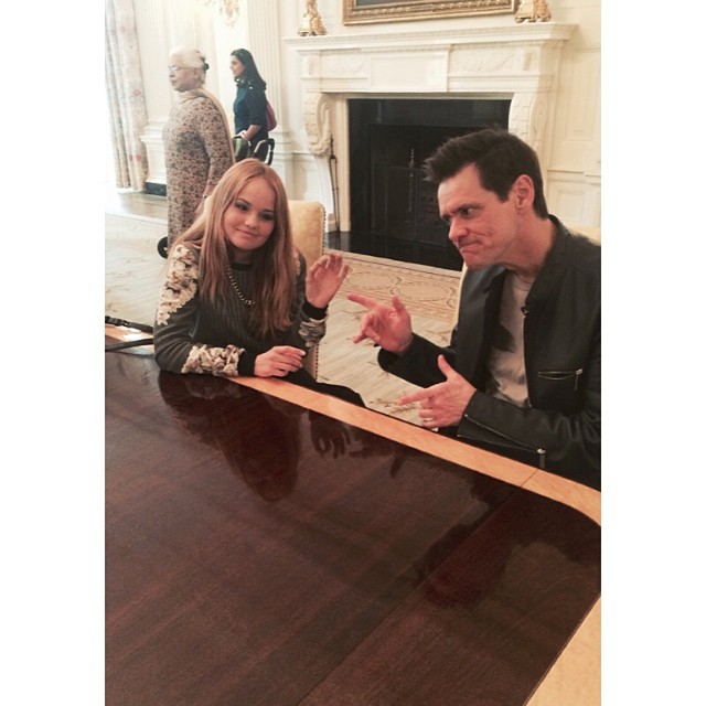 serious people in serious places, w/ #JimCarrey...