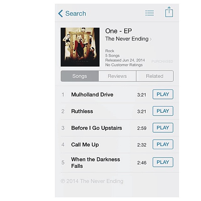 I just bought my band's music on iTunes. so real right now. 
wait, which is your...