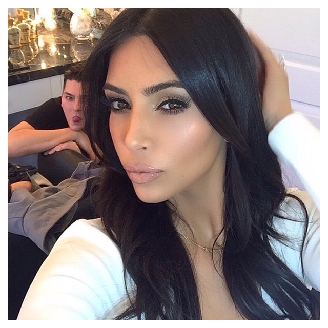 Was trying to take a selfie...  @makeupbymario  @jenatkinhair...