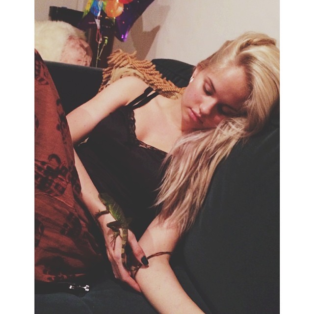 just a girl and her dragon....