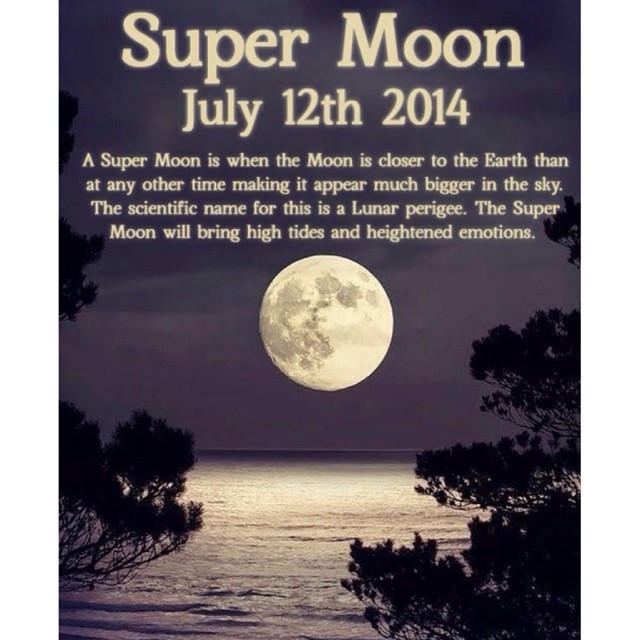 as well as high tides and heightened emotions, the super moon makes you turn int...
