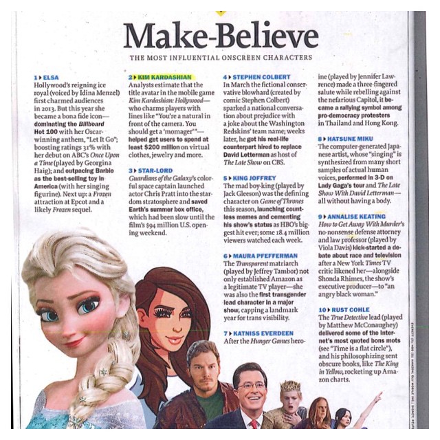 Thank you Time Magazine for recognizing my character in the Kim Kardashian Holly...