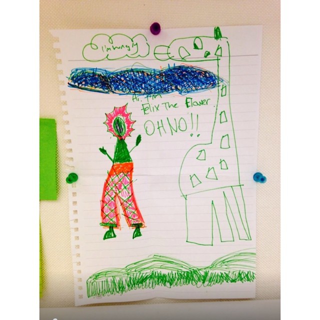 i call it "Felix the flower and the hungry giraffe". if the singing thing doesn'...