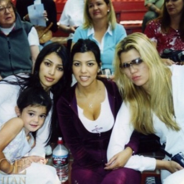 Major throwback with @kimkardashian @kourtneykardash @kyliejenner...