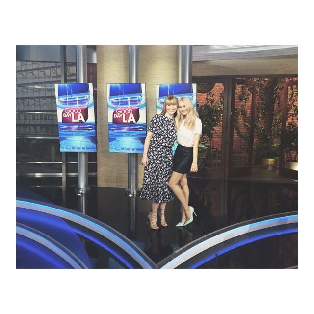 life inspiration @amytastley let me tag along with her to Good Day LA, before #B...