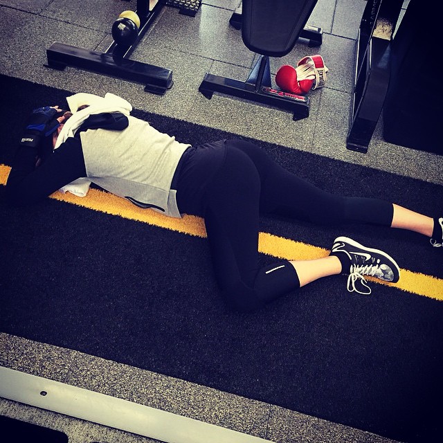 Today was intense lol I was gym road kill...